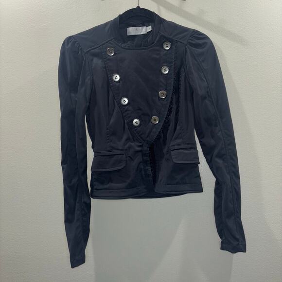 Stella McCartney x Adidas Jacket- Double Breasted Cropped Jacket in Gray Size XS - Picture 3 of 15